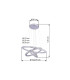 Marilyn I Pendant Ceiling Light Chrome K5 Crystals 3x LED Dimmable 3000-6000K Remote Control-10