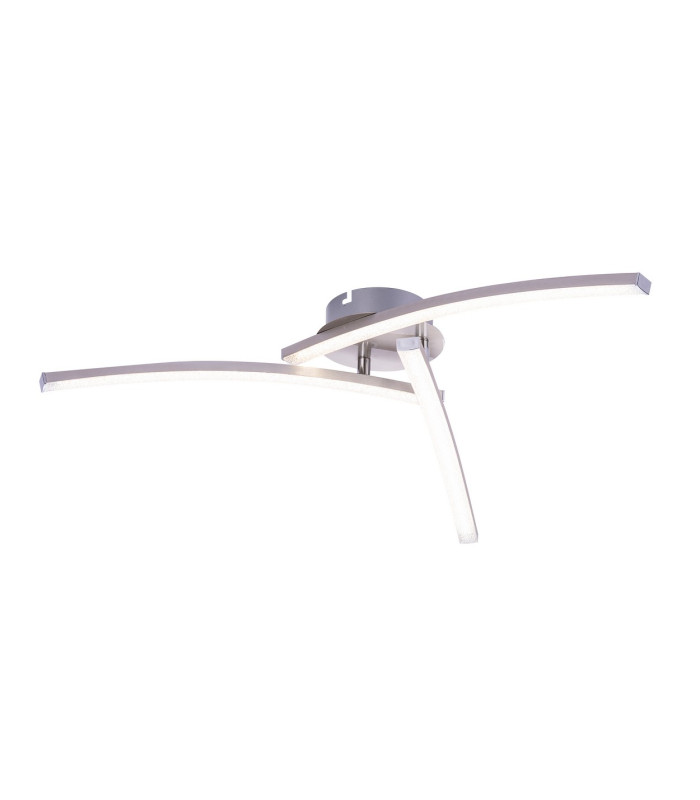 Tansy Integrated LED Semi Flush Ceiling Light Nickel Matt 3x LED 3000-4000K-1