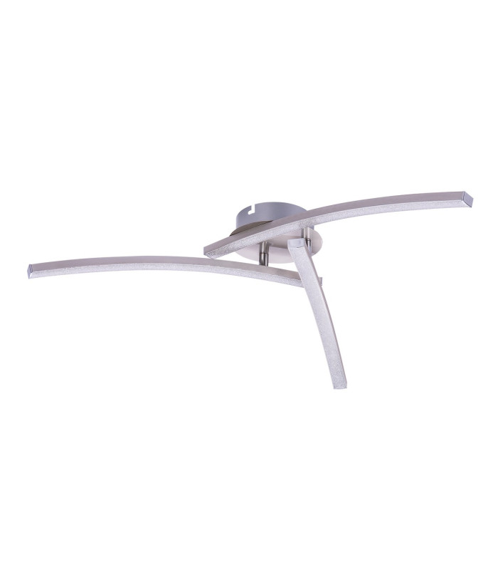 Tansy Integrated LED Semi Flush Ceiling Light Nickel Matt 3x LED 3000-4000K-2