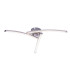 Tansy Integrated LED Semi Flush Ceiling Light Nickel Matt 3x LED 3000-4000K-3