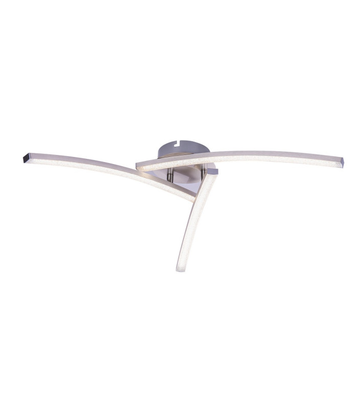 Tansy Integrated LED Semi Flush Ceiling Light Nickel Matt 3x LED 3000-4000K-3