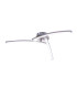 Tansy Integrated LED Semi Flush Ceiling Light Nickel Matt 3x LED 3000-4000K-6