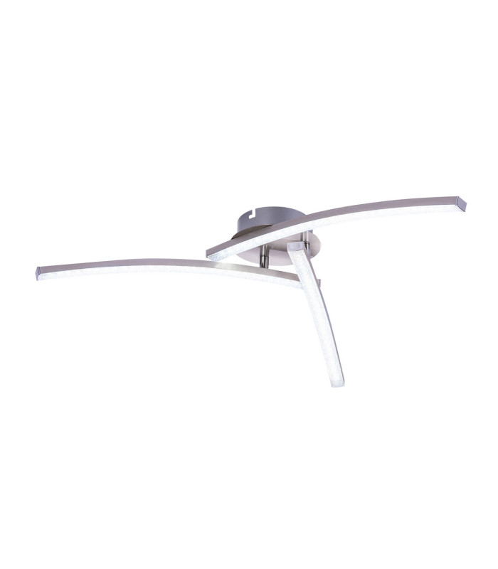 Tansy Integrated LED Semi Flush Ceiling Light Nickel Matt 3x LED 3000-4000K-6