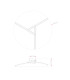 Tansy Integrated LED Semi Flush Ceiling Light Nickel Matt 3x LED 3000-4000K-9