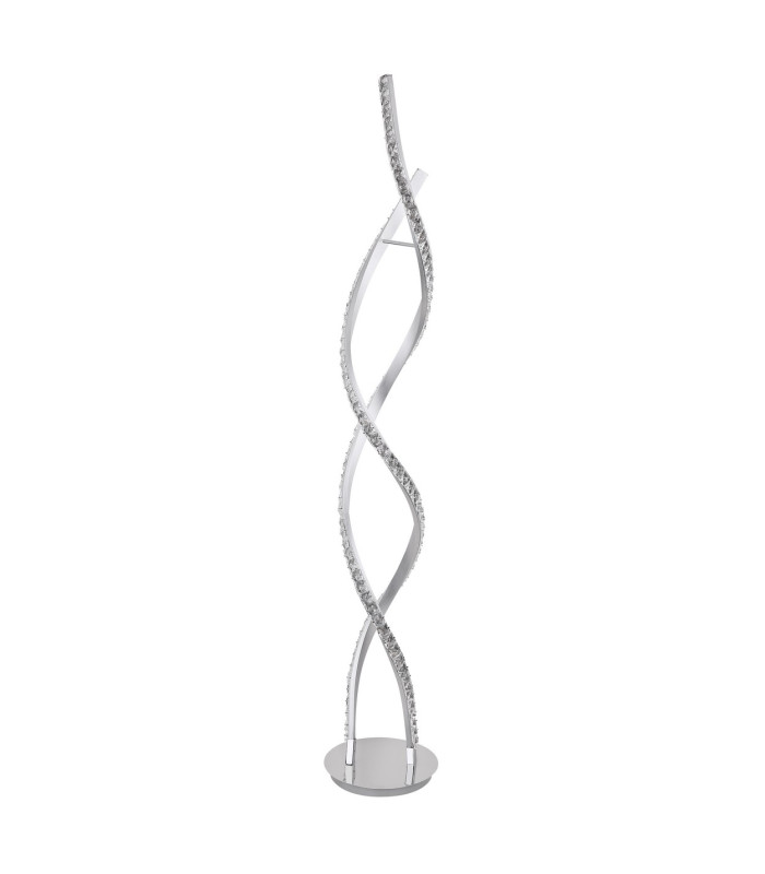 Pilla LED Integrated Floor Lamp Chrome 2x LED Dimmable 3000K Remote Control-2