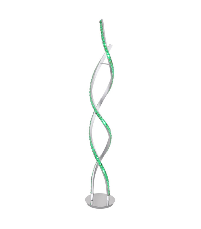 Pilla LED Integrated Floor Lamp Chrome 2x LED Dimmable 3000K Remote Control-7