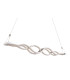 Pilla Pendant Ceiling Light Chrome Clear Glass Shade LED Dimmable 3000-6000K-5