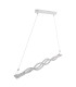 Pilla Pendant Ceiling Light Chrome Clear Glass Shade LED Dimmable 3000-6000K-10