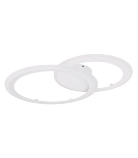 Fenna Integrated LED Semi Flush Ceiling Light White 2x LED Dimmable 3000-6000K Remote Control-2