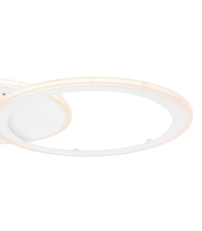 Fenna Integrated LED Semi Flush Ceiling Light White 2x LED Dimmable 3000-6000K Remote Control-5