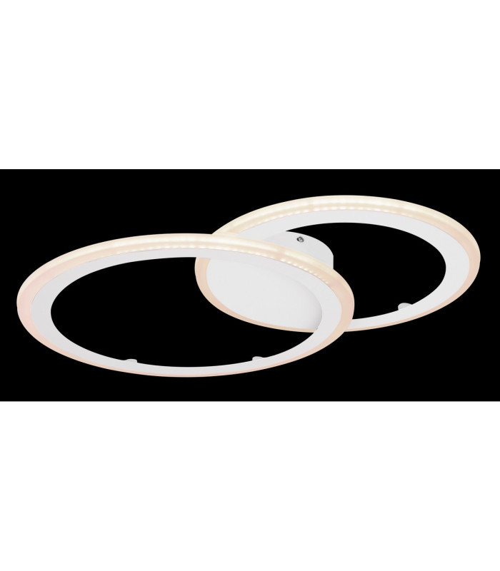 Fenna Integrated LED Semi Flush Ceiling Light White 2x LED Dimmable 3000-6000K Remote Control-6