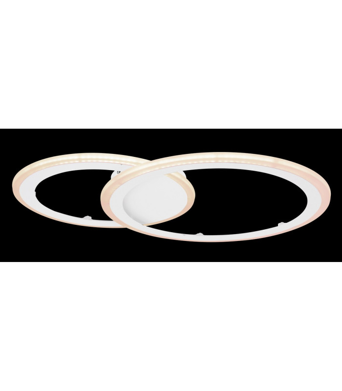 Fenna Integrated LED Semi Flush Ceiling Light White 2x LED Dimmable 3000-6000K Remote Control-7