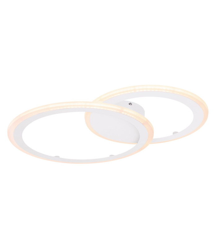 Fenna Integrated LED Semi Flush Ceiling Light White 2x LED Dimmable 3000-6000K Remote Control-8