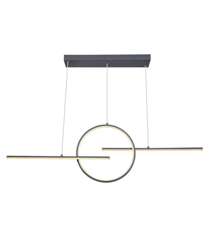 Barral Pendant Ceiling Light Graphite 3x LED Dimmable 3000-6000K Remote Control-3