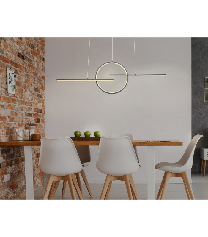 Barral Pendant Ceiling Light Graphite 3x LED Dimmable 3000-6000K Remote Control-8