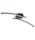 Tansy I Integrated LED Semi Flush Ceiling Light Matt Black 2x LED 3000-4000K-1