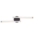 Tansy I Integrated LED Semi Flush Ceiling Light Matt Black 2x LED 3000-4000K-4