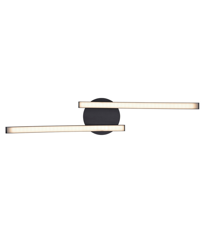 Tansy I Integrated LED Semi Flush Ceiling Light Matt Black 2x LED 3000-4000K-4