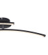 Tansy I Integrated LED Semi Flush Ceiling Light Matt Black 2x LED 3000-4000K-5