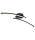 Tansy I Integrated LED Semi Flush Ceiling Light Matt Black 2x LED 3000-4000K-6