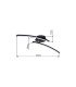 Tansy I Integrated LED Semi Flush Ceiling Light Matt Black 2x LED 3000-4000K-9