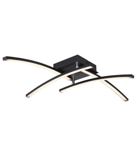 Tansy I Integrated LED Semi Flush Ceiling Light Matt Black 4x LED 3000-4000K-1