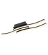 Kasimir Integrated LED Semi Flush Ceiling Light Matt Black 3x LED 3000K-1