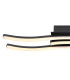Kasimir Integrated LED Semi Flush Ceiling Light Matt Black 3x LED 3000K-5
