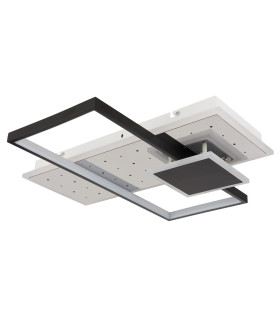Dabby Integrated LED Semi Flush Ceiling Light White Matt LED Dimmable 2700-6500K Remote Control-2