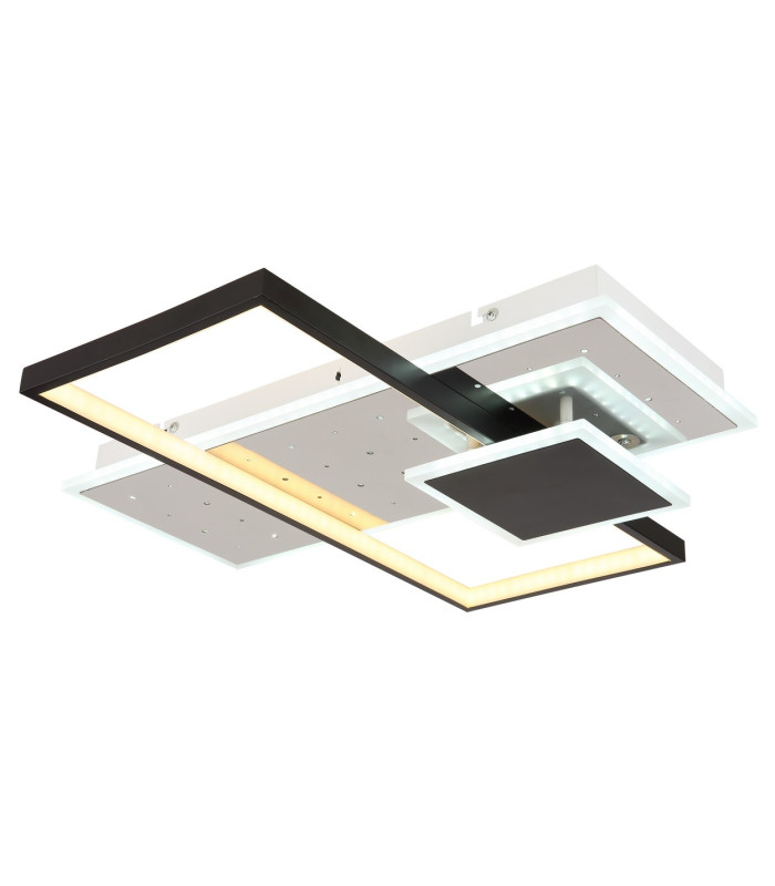 Dabby Integrated LED Semi Flush Ceiling Light White Matt LED Dimmable 2700-6500K Remote Control-6