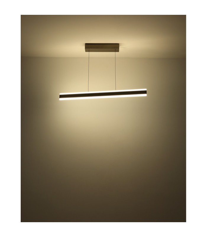 Gebaldo Pendant Ceiling Light Titanium Color Brushed LED Dimmable 2700-6000K Remote Control-7