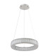 Mucky 50cm Pendant Ceiling Light Chrome K5 Crystals LED Dimmable 2700-6000K Remote Control-2