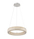 Mucky 50cm Pendant Ceiling Light Chrome K5 Crystals LED Dimmable 2700-6000K Remote Control-12