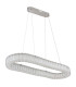 Mucky 89x31cm Pendant Ceiling Light Chrome K5 Crystals LED Dimmable 2700-6000K Remote Control-2