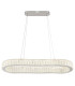 Mucky 89x31cm Pendant Ceiling Light Chrome K5 Crystals LED Dimmable 2700-6000K Remote Control-3