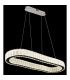 Mucky 89x31cm Pendant Ceiling Light Chrome K5 Crystals LED Dimmable 2700-6000K Remote Control-5