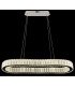 Mucky 89x31cm Pendant Ceiling Light Chrome K5 Crystals LED Dimmable 2700-6000K Remote Control-6