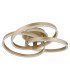 Herwig Integrated LED Semi Flush Ceiling Light Gold Colours Matt LED Dimmable 2700-6000K Remote Control-2