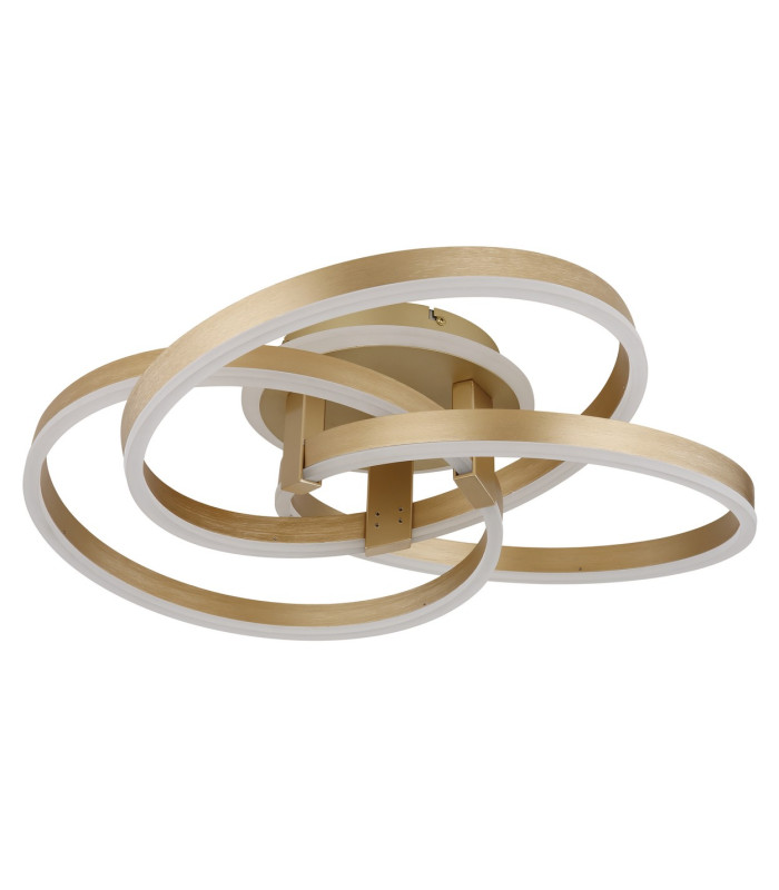 Herwig Integrated LED Semi Flush Ceiling Light Gold Colours Matt LED Dimmable 2700-6000K Remote Control-2