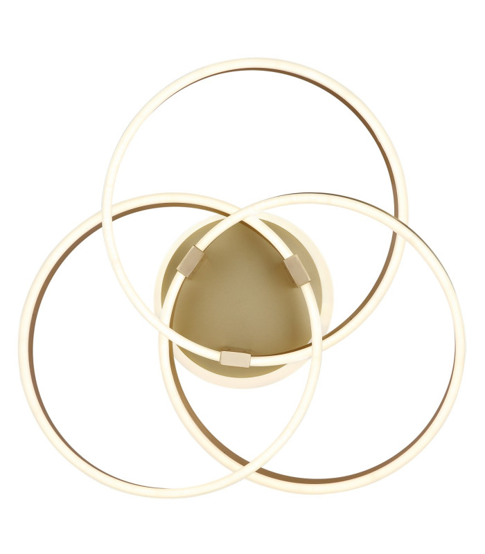 Herwig Integrated LED Semi Flush Ceiling Light Gold Colours Matt LED Dimmable 2700-6000K Remote Control-3
