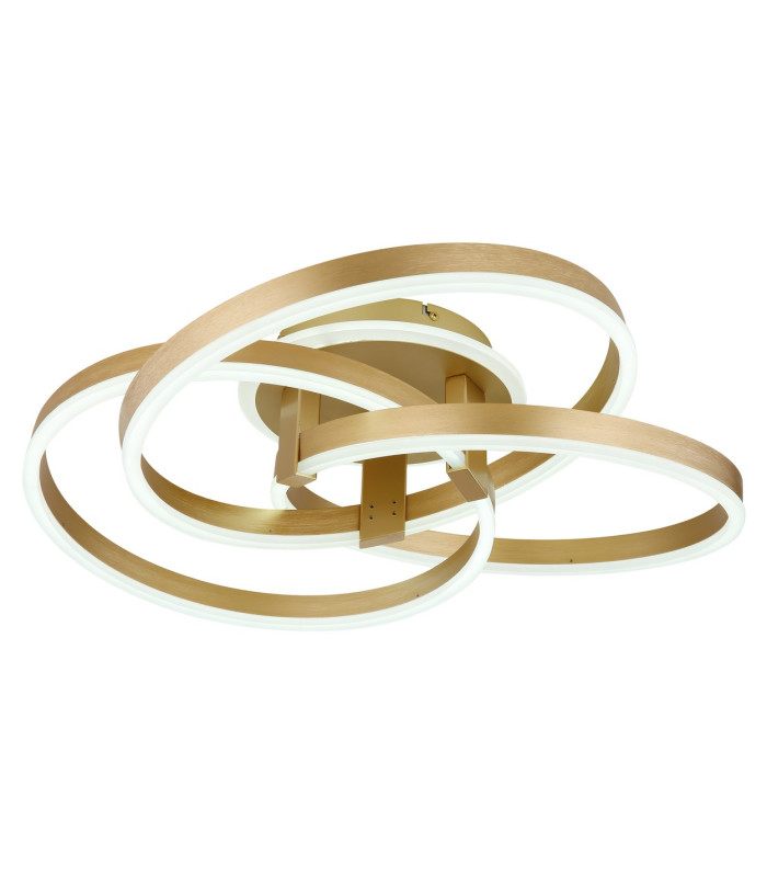 Herwig Integrated LED Semi Flush Ceiling Light Gold Colours Matt LED Dimmable 2700-6000K Remote Control-5