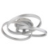 Herwig Integrated LED Semi Flush Ceiling Light Aluminium Brushed LED Dimmable 2700-6000K Remote Control-2