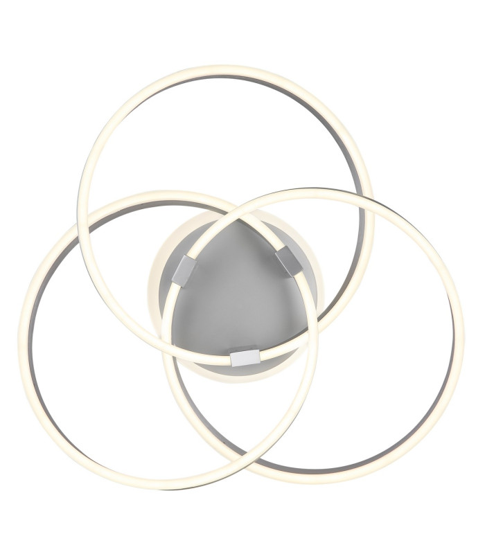 Herwig Integrated LED Semi Flush Ceiling Light Aluminium Brushed LED Dimmable 2700-6000K Remote Control-3