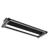 Mariella Integrated LED Semi Flush Ceiling Light Matt Black LED Dimmable 2700-6000K Remote Control-2