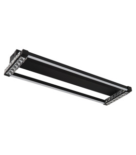 Mariella Integrated LED Semi Flush Ceiling Light Matt Black LED Dimmable 2700-6000K Remote Control-2