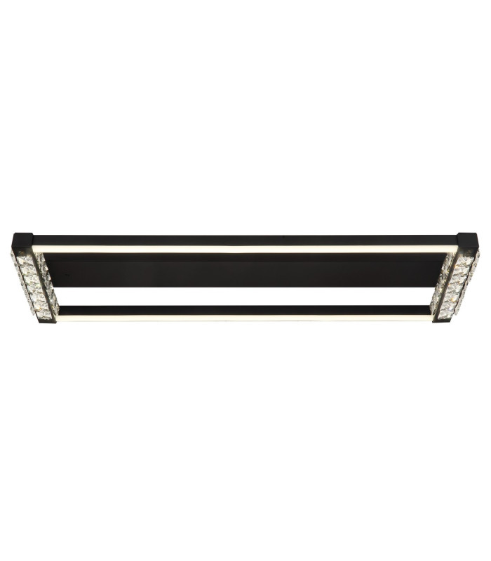 Mariella Integrated LED Semi Flush Ceiling Light Matt Black LED Dimmable 2700-6000K Remote Control-3