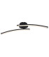 Jules Integrated LED Semi Flush Ceiling Light Matt Black 2x LED 2700-4000K-3