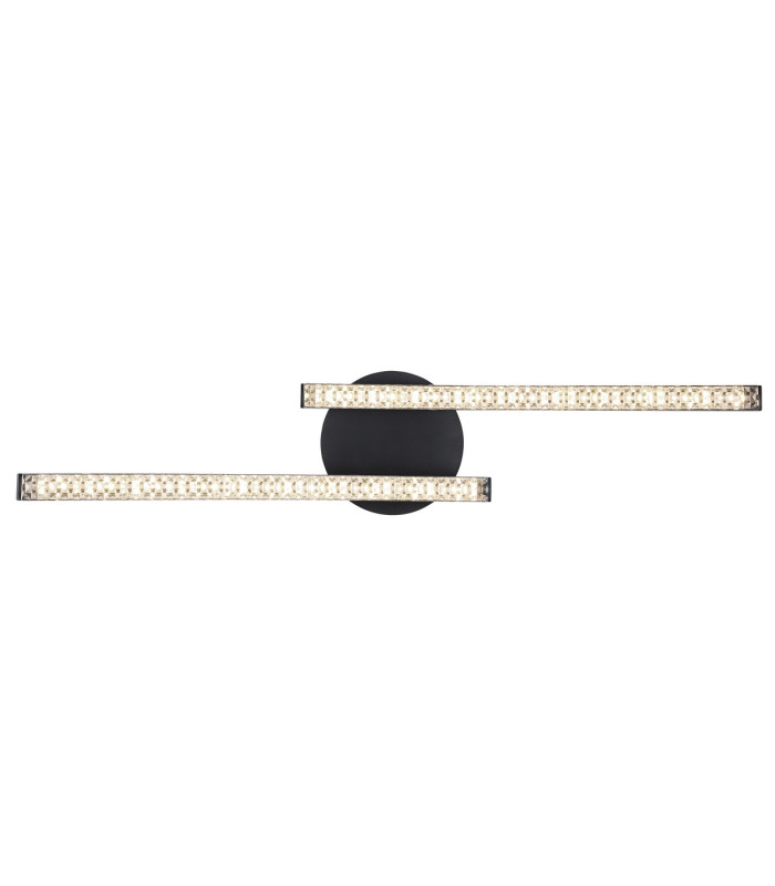 Jules Integrated LED Semi Flush Ceiling Light Matt Black 2x LED 2700-4000K-4