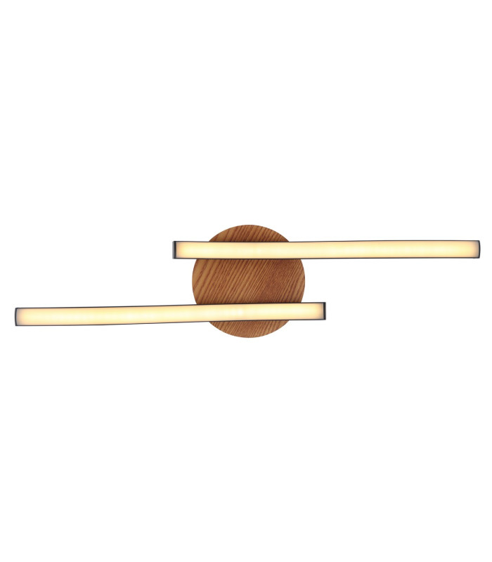 Evita Integrated LED Semi Flush Ceiling Light Black 2x LED 3000K-4