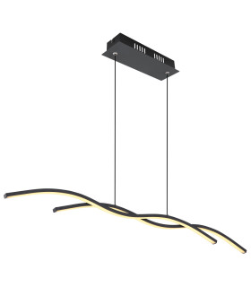 Marius Pendant Ceiling Light Black 2x LED 3000K-1